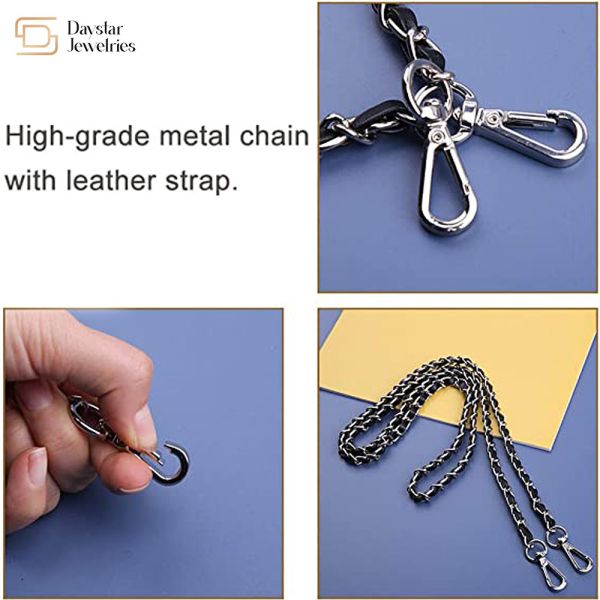 Bag Purse Handbag Replacement Crossbody Leather Strap With Metal Buckle