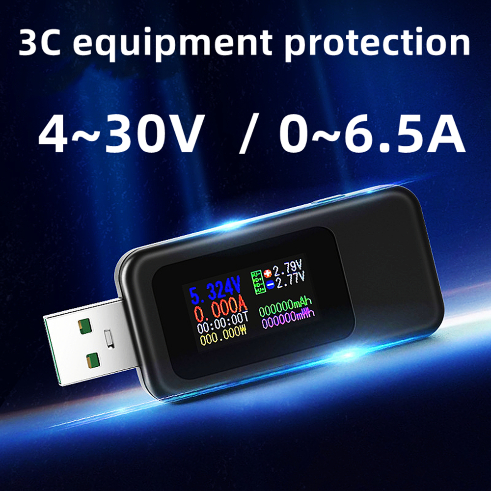 10 1 USB Tester DC Digital Voltmeter Amperimetro Amp Volt Ammeter Detector Power Bank Charger Indicator DIY Electric Battery