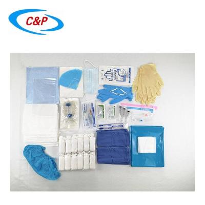 SMS Kit de Entrega de Bebê Verde Fenestrado Estéril Cortina personalizada