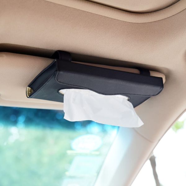 Car Tissue Holder16x11x8cm Leather SEDEX BSCI