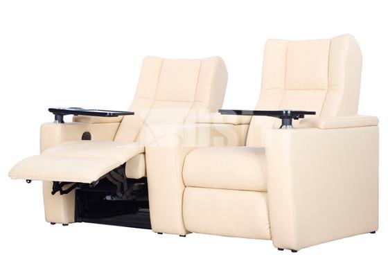Luxury Home Cinema Room Leather Electric Recliners High Strength Steel Structure.