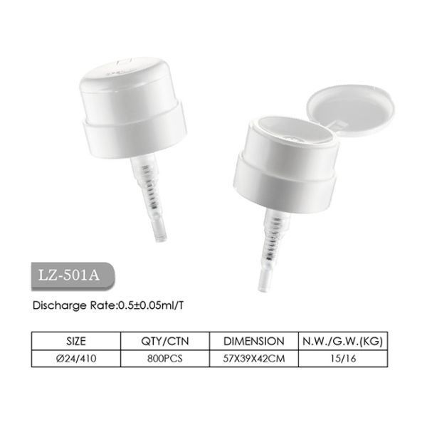 ODM Leakproof Nail Varnish Remover Pump , K801-7 Nail Polish Dispenser Pump