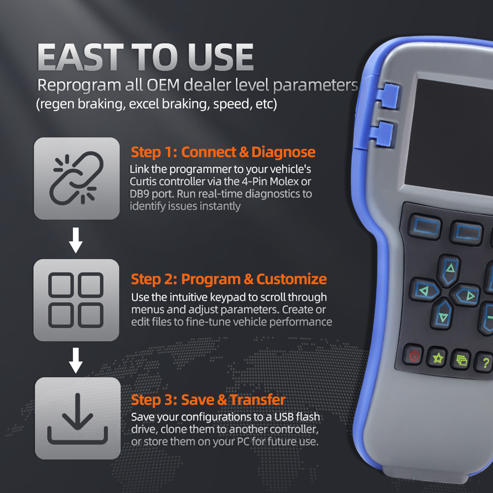 Find similar icon Construction Machinery Parts Aftermarket 1313-4431Handheld Programmer Diagnostic Tool for Curtis Controller