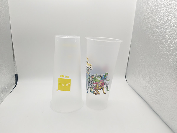 Plastic 3D Lenticular Cup Dia 90*Height 177 mm Size , Promotional Plastic Cup