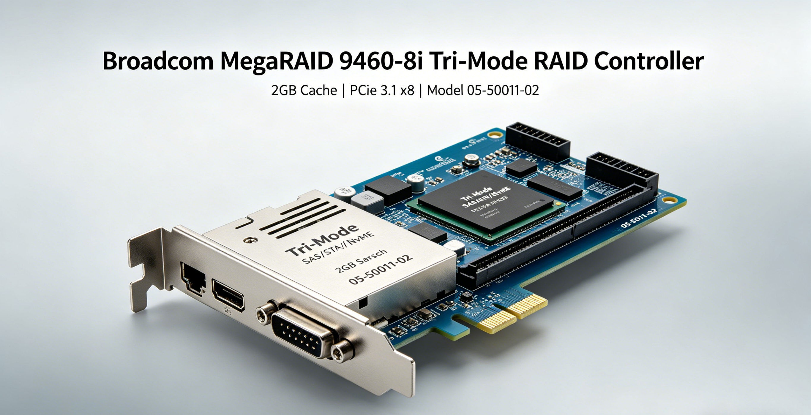 Enterprise Tri-mode Raid Controller Megaraid 9460-8i With 2gb Ddr4 Cache , Pcie 3.1 X8 , Support Sas/sata/nvme