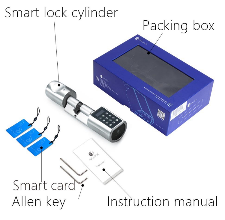 Пароль RFID-карта Bluetooth Туя Смарт-замок цилиндр
