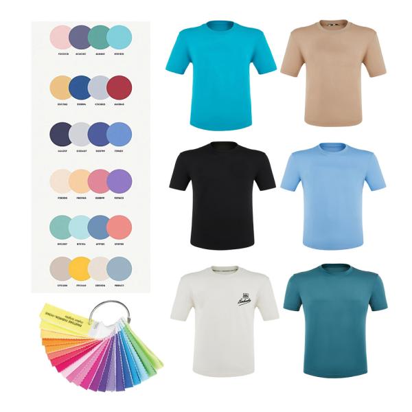 Camiseta curta de homem personalizada 170-210 gramas Secagem rápida e remoção de umidade