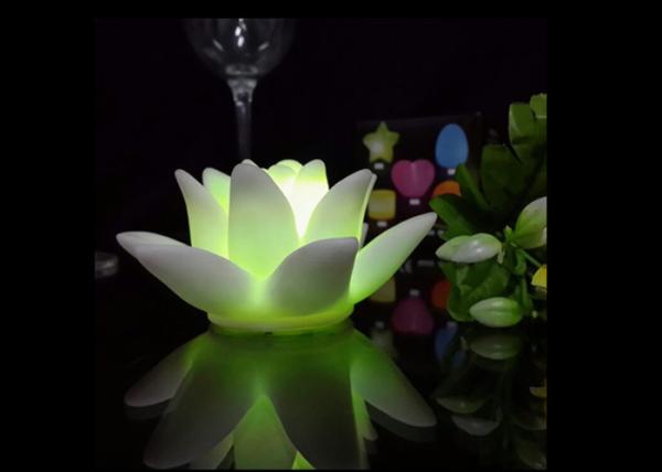 7 Colors Fade LED Lotus Flower Table Lamp Waterproof With OFF / ON Button