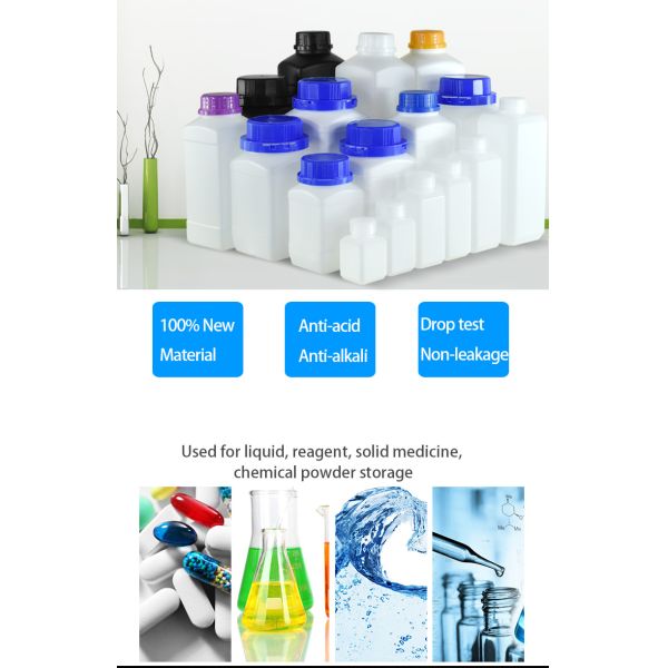 Envases de plástico biodegradable en la industria química