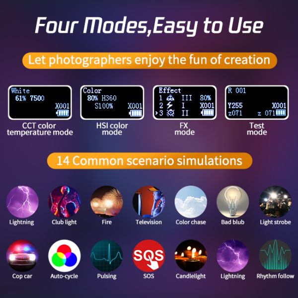 360 цвет света ручки RGB управлением приложения света 66W трубки СИД RGB степени полный для фото