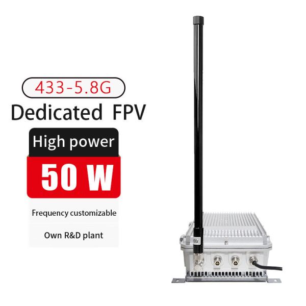 5.8GHz 8 Channel Lightweight FPV Interference Equipment DC 12V Input Adjustable