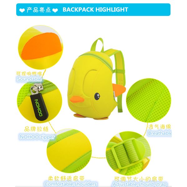 Waterproof Toddler Backpack For Kindergarten Girl 10L - 20L Capacity