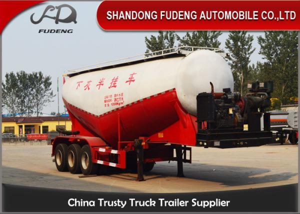 45 cbm Bulk Cement Tanker Trailer For Powder Transport Carbon Steel