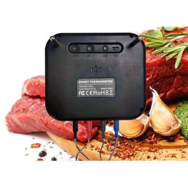 Wireless Bluetooth Meat Thermometer Long Range Stainless Steel Probe Thermometer
