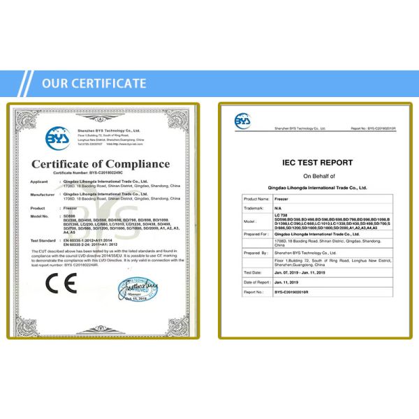 4 Doors Commercial Stainless Steel Upright Freezer 900L 32 Cu Ft