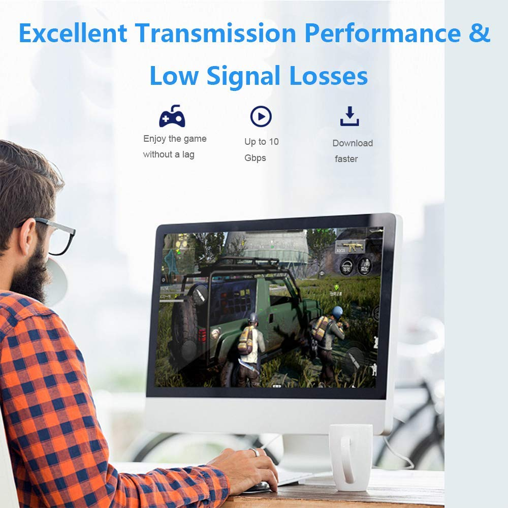 Glory Cat7 Network LAN Cable RJ45 Connector Communication