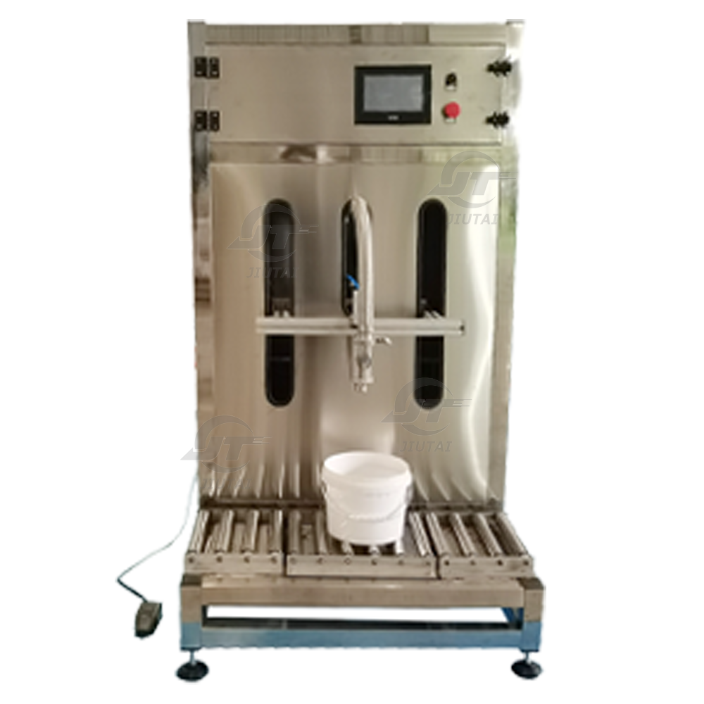 High Viscosity Liquid Semi Automatic 5kg Weighing Filling Pump Machine for Beverage & Pure Water Big Oil Bottle 4 Nozzles