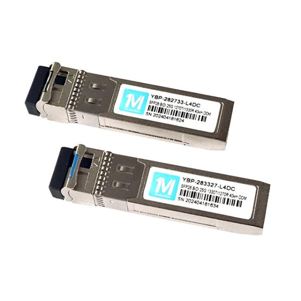 25G SFP28 BIDI WDM Fiber Optical Module 40km 1270nm/1330nm LC Connector SFP Transceiver for Long-Distance Transmission