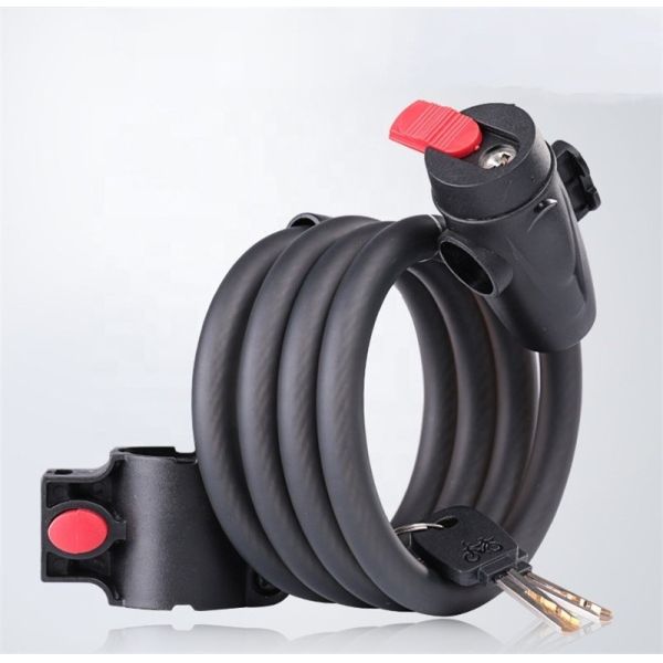 2022 Anti Theft Bike Steel Cable Lock Portable Security Padlock for Mountain MTB Bikes