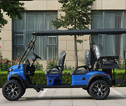 GCC 8 Passenger Golf Cart Standing Postion of Tail Caddie Equipped