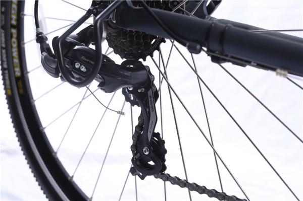 28 Inch Mid Drive Electric Bicycles With LCD Display Rear Carrier Battery Position