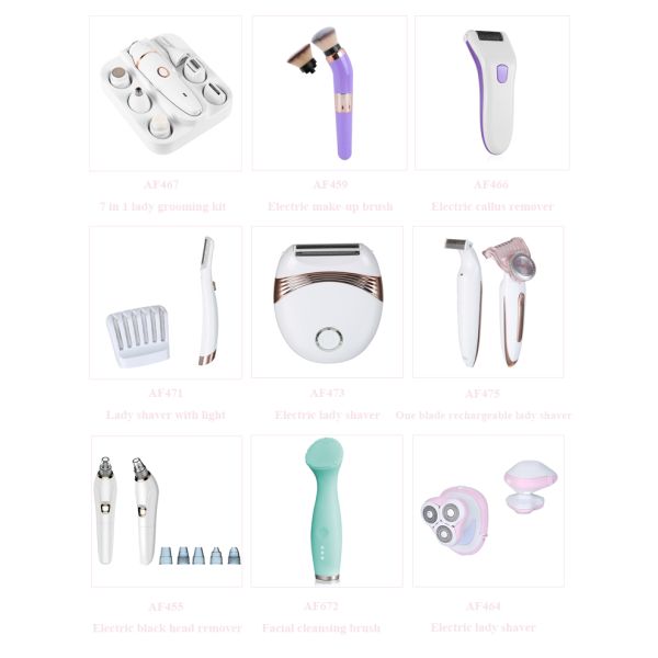 USB Леди Личный Уход Продукты Светодиодный Свет Леди Бритвы Электрический Бритвы Триммер