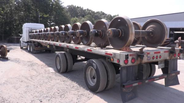 Rodas e eixos ferroviários de aço forjado de tamanho 300 mm