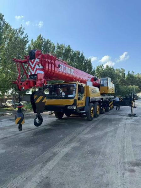 2010 SANY 100T machines de levage de grue pour camions entièrement hydrauliques d'occasion