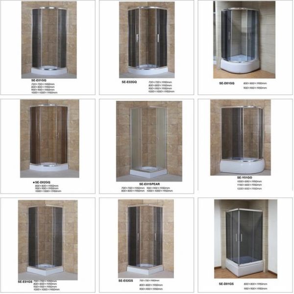 Tempered Glass Sliding Door Shower Enclosures
