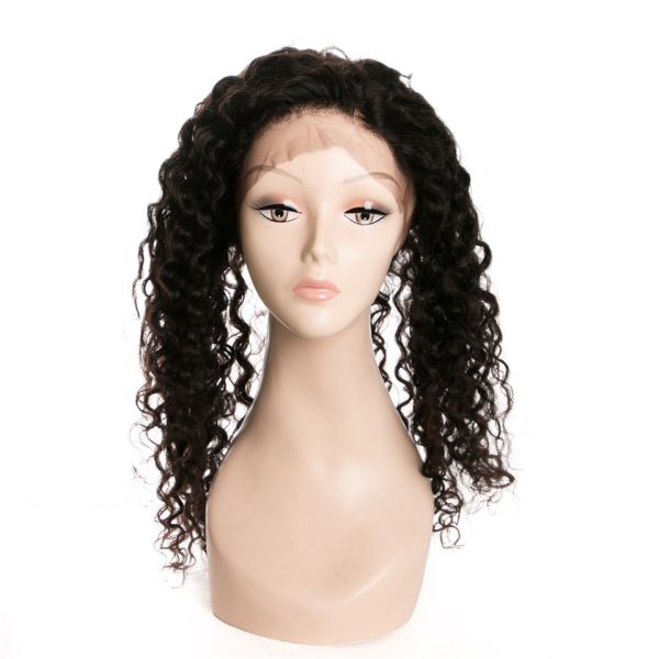 Ранг 8А расширение человеческих волос закрытия глубокого шнурка волны 360 прифронтовое никакой путать