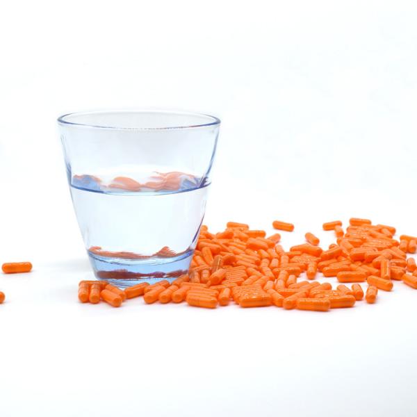 O gel macio da vitamina C da perda de peso encerra cápsulas de gelatina duras vazias
