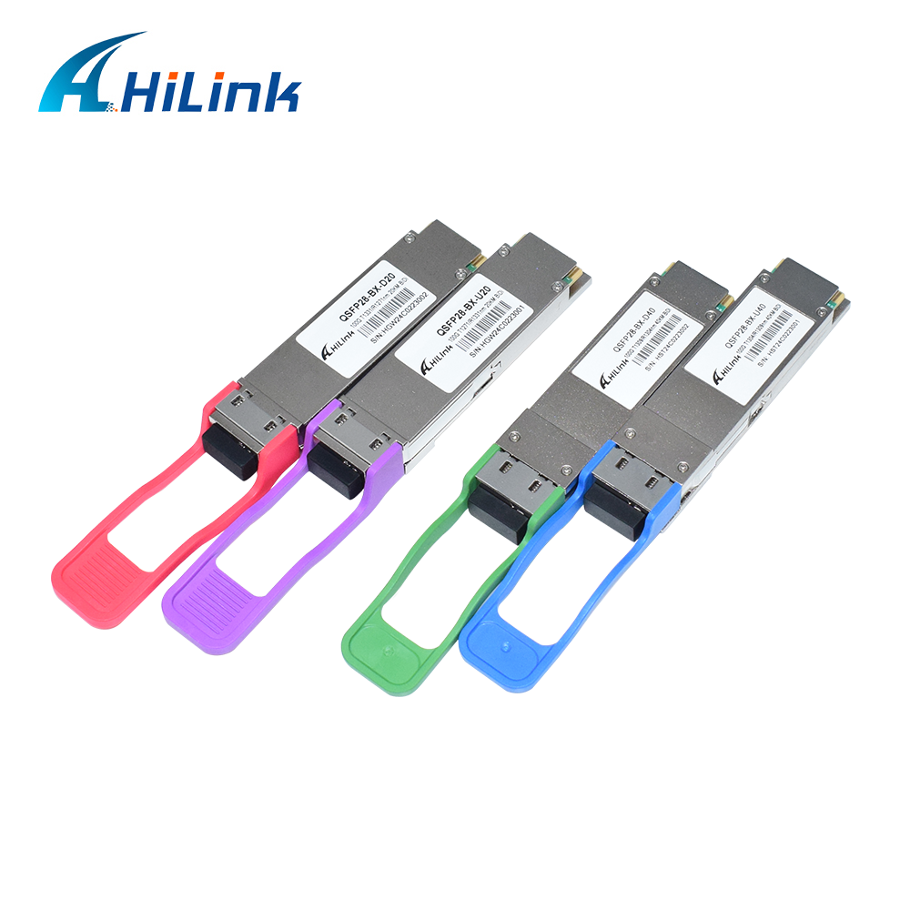 QSFP28-BX-D40 100G QSFP28 40KM 1304/1309nm BIDI Optical Transceiver EML+APD SFP Transceiver