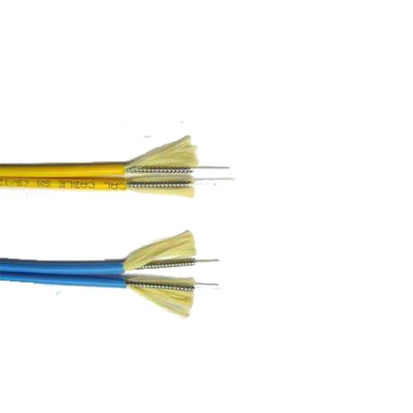 G655 4mm Duplex Armored Fiber Optic Cable Gjsfjbv For Indoor Distribution