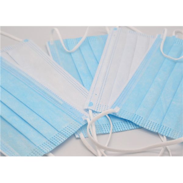 Pharmaceutical 3 Ply Face Mask Non Woven Polypropylene Fabric Eco Friendly