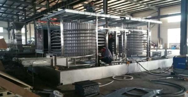 CE Certificate Bread/hamburger bun production line with Industrial sprial Cooler and tunnel Oven ,capacity 10000 pieces