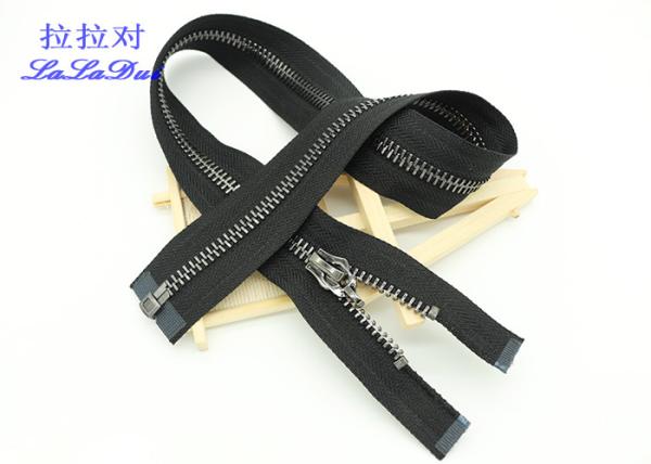 Custom Clothing 15 # Heavy Duty Coat Zippers , Euro Teeth Auto - Lock Extra Large Zipper