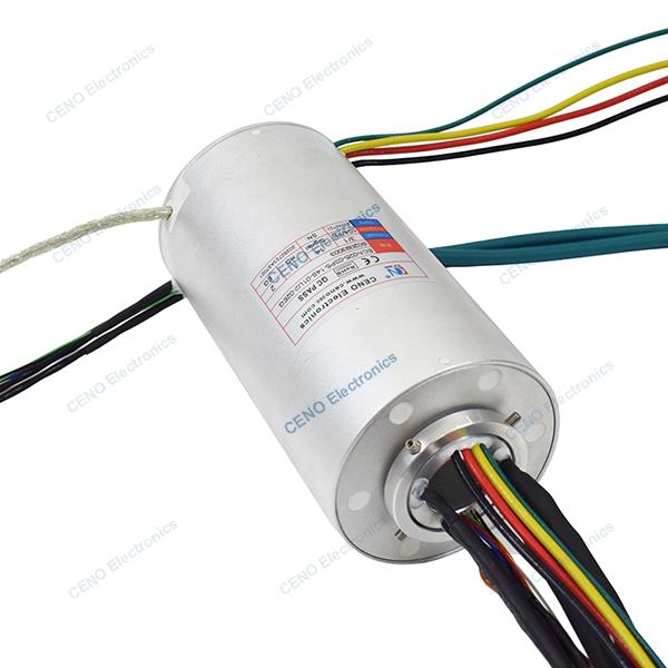 Low temperature water-proof slip ring with electric power Ethernet USB & RS232