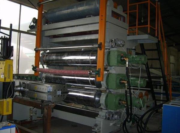 PP PE PVC Plastic Board Extrusion Line , Plastic Sheet Board Production Line