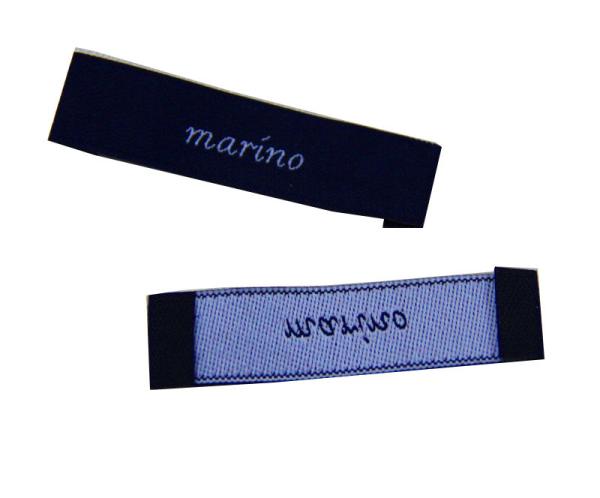 Washable Clothing Woven Labels Custom-made 50D polyester yarn wiht personized logo