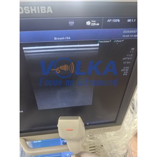 Canon Toshiba Aplio 50 SSA-700A Linear Vascular Ultrasound Probe PLT-704AT