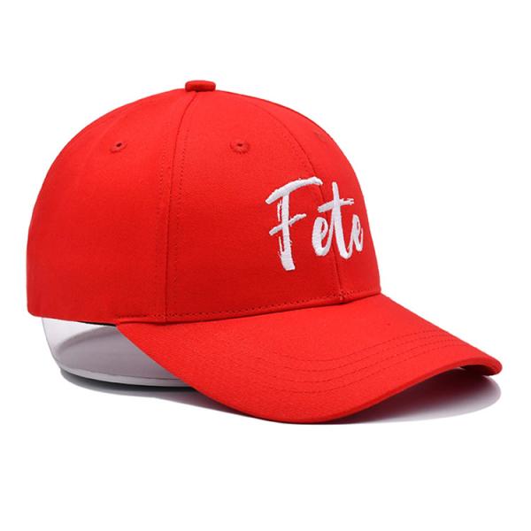 Capuzes de basebol vintage de plástico customizado com uma faixa de poliéster de nylon 100% de algodão