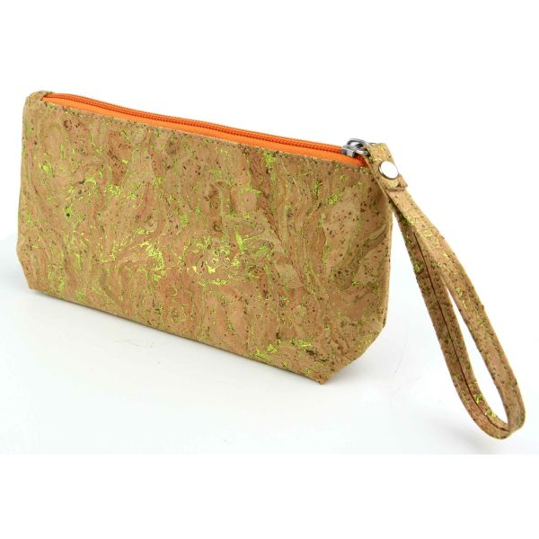 Scratchproof Makeup Cork Fabric Bags Lightweight Cork Toiletry Bag Eco