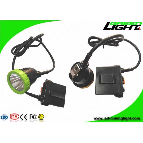 1000 Battery Cycles Mining Cap Lights 50000lux Brightness IP67 Waterproof 11.2Ah