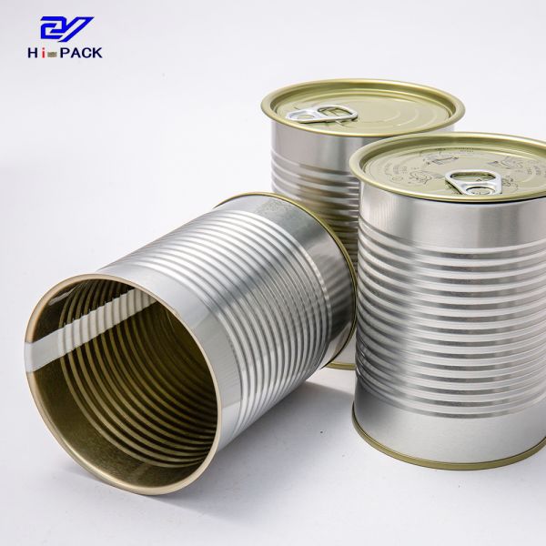 Nuts Round Tin Packaging 400g 500g Round Tin Boxes With Lids