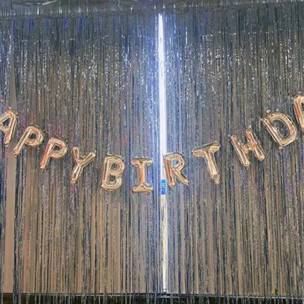 Глитер фольга блестящий стремер занавес для свадьбы день рождения детский душ декорации