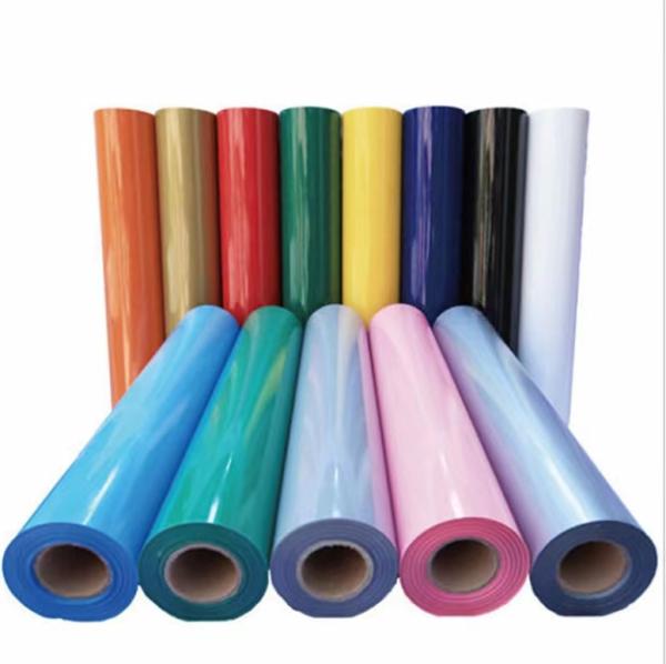 Película de transferência de PET lavável de tecido de transferência de calor de várias cores Película de vinil