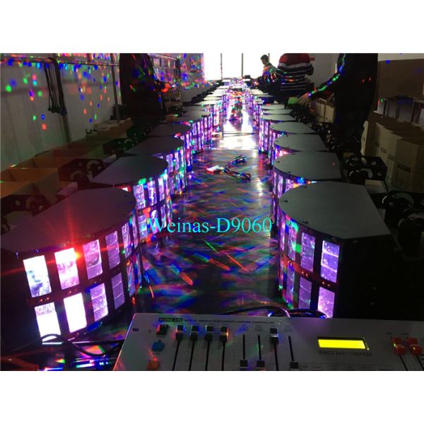 Led Effect Light, Double dj butterfly lights / Mini LED Derby Li DJ Disco Dance Club Stage Light / Party Light