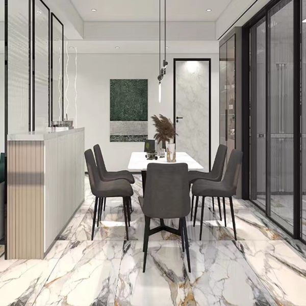 Плитка плиты фарфора вен белого золота Calacatta мраморная спекла камень 600x1200mm