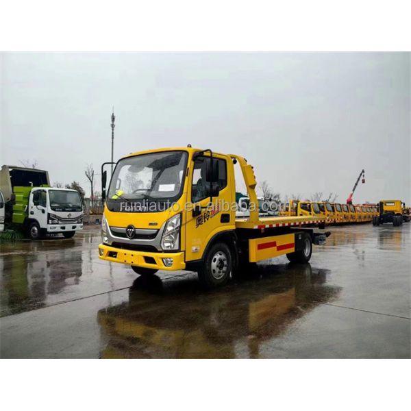 China Nuevo Foton 4 toneladas Camión de plataforma grúa de remolque 4x2 Precio de camión de remolque mini pequeño