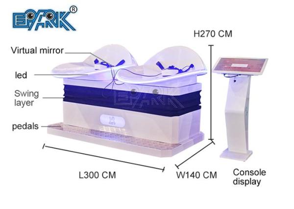 Double Grass Ski Simulator Virtual Reality 9D Vr Motion Chair Gaming Machine